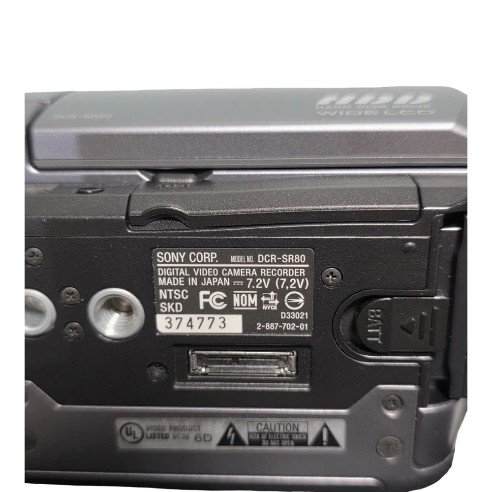 Sony Handycam DCR-SR80 Silver 60 GB Hard Drive Digital Handheld Camera Camcorder
